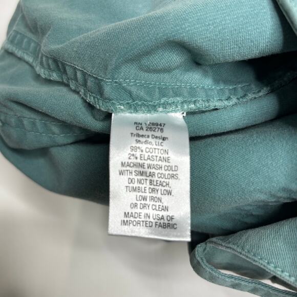 Nili Lotan 111/88 80NL Tomboy Straight Leg Sage Green Pants 4 - Picture 9 of 11